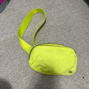 Lululemon yellow fanny pack